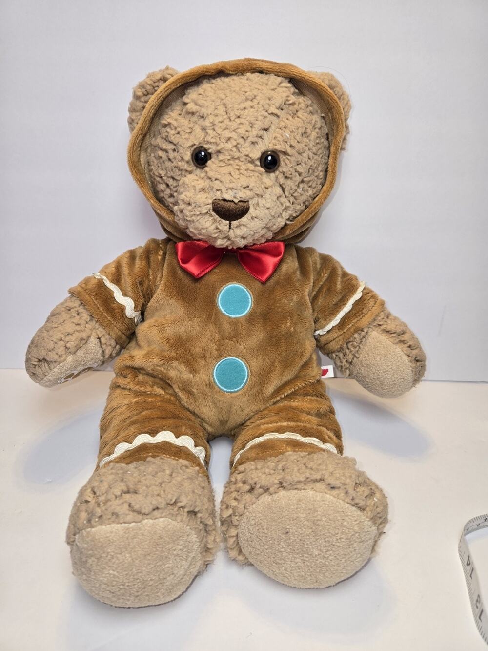 Build A Bear BAB Gingerbread Bear Man Plush Stuffed Animal Toy Brown 16 in Xmas